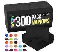 Lot de 50 serviettes en papier à 2 plis très absorbantes et disponibles dans une large gamme de couleurs vives.