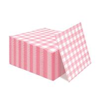 Lot de 50 serviettes en papier jetables à 3 plis pour invités, cocktails, dîners, mariages, fêtes d'anniversaire, boissons - Rose clair