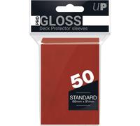 Lot de 50 Sleeves Ultra Pro Pro-Gloss Format Standard 66x91mm (Rouge)