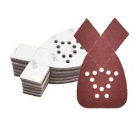 Lot de 50 souris triangulaires en papier abrasif 95 x 135 mm pour souris abrasives Black & Decker (grain 80)