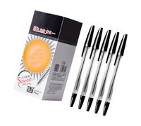 Lot de 50 stylos à bille à pointe moyenne de 0,7 mm pour bureau, école, étudiant, huile lisse