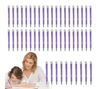 Lot de 50 stylos à bille en métal en acier inoxydable - Accessoire d'écriture multifonction élégant avec clip argenté - Pour hommes d'affaires, étudiants, enseignants et professionnels - Pour une