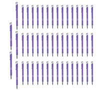 Lot de 50 stylos professionnels en métal | Papeterie multifonction tendance avec pince argentée pour élites d'affaires, étudiants, enseignants, professionnels