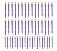 Lot de 50 stylos professionnels en métal - Papeterie multifonction tendance avec pince argentée pour élites professionnelles, étudiants, enseignants, professionnels, usage quotidien, école