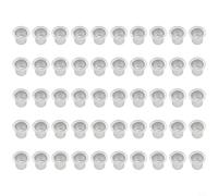 Lot de 50 supports de bougie en aluminium pour bougies coniques et de table, accessoire de base de bougie pour sécuriser les bougies et protéger les surfaces environnantes