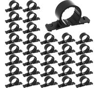 Lot de 50 supports de tuyau, 2,5 cm de diamètre, étanches, pinces de plomberie en ABS, faciles à utiliser pour tubes en métal, colliers de serrage solides