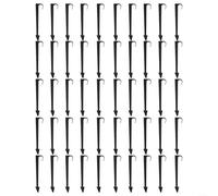 Lot de 50 supports de tuyau d'arrosage pour tuyaux en polyéthylène de 16 mm et 20 mm, piquets de support pour tuyau d'arrosage et stabilité du système d'irrigation de jardin (16 mm)