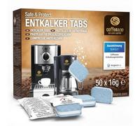 Lot de 50 tablettes de détartrage 2 en 1 pour machines à café et machines à café - Tablettes de détartrage 2 en 1 pour Siemens, EQ, Jura, Delonghi, Krups, Bosch, Miele, WMF, etc. Coffeeano.