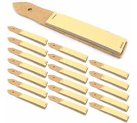 Lot de 50 taille-crayons en papier abrasif pour croquis, dessin, pointeur de crayon, outils de dessin pour aiguiser les bâtons pastel, les crayons, le fusain, les croquis, les débutants (type pointu)