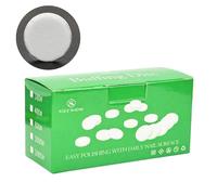 Lot de 50 tampons de polissage autocollants remplaçables pour pédicure - Pour enlever les peaux mortes des pieds - Disques de polissage pour ongles - Tampons de polissage pour ongles blancs