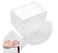 Lot de 50 tapis imperméables à 3 couches en papier absorbant, tampons de nettoyage, nappe de manucure professionnelle, accessoire d'art des ongles grande taille, pour salon, spa, usage