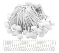 Lot de 50 Tendeur Elastique Cordons Élastiques avec Boules Sandow Elastique Boules Elastiques pour chapiteaux, tentes, bannièr