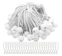 Lot de 50 Tendeur Elastique Cordons Élastiques avec Boules Sandow Elastique Boules Elastiques pour chapiteaux, tentes, bannières e