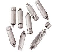 Lot de 50 têtes de brumisateur en laiton, buses de brumisation haute pression pour système de refroidissement, buses de pulvérisation de brouillard atomiseur brumisateur pour kit d'outils d'irrigati