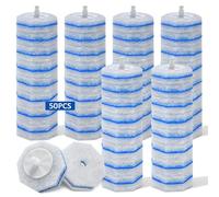 Lot de 50 têtes de rechange jetables compatibles avec les recharges de baguettes de toilette Clorox pour toilettes et salle de bain