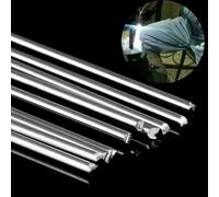 Lot de 50 tiges de brasage en aluminium massif 0,6 mm x 330 mm pour réparation de feuilles minces, fabrication d'échangeurs de chaleur et épissure de barres omnibus