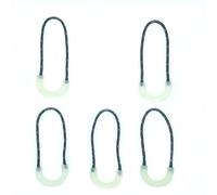 Lot de 50 tirettes de fermeture éclair lumineuses en PVC avec tête coulissante pour sacs, vêtements, fournitures de couture, sac à dos
