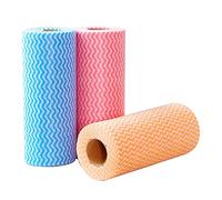Lot de 50 torchons jetables pour la cuisine - Réutilisables - Multi-usages - 50 feuilles par rouleau - Serviettes de nettoyage jetables pour la cuisine