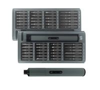 Lot de 50 tournevis rechargeables professionnels portables à couple réglable 0,5 N.M 3 N.M avec fonctionnement silencieux, tournevis électrique portable avec lumière LED