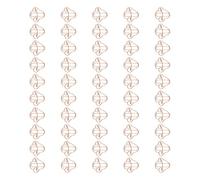 Lot de 50 trombones en métal en forme de champignon - 30 x 30 mm - Marque-page coloré - Pour documents, photos, notes, cartes, gestion des images