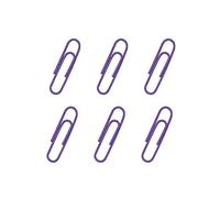 Lot de 50 trombones extra larges de 10,2 cm de long (100 mm) - Accessoires de bureau recouverts de vinyle - Aiguille à papier mignonne - Marque-page lisse (violet)
