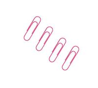 Lot de 50 trombones extra larges de 10,2 cm de long - 100 mm de long - Trombones avec revêtement en vinyle pour fournitures de bureau - Aiguille à papier mignonne - Marque-page robuste (rose)