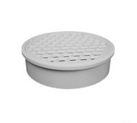 Lot de 50 tuyaux de vidange en PVC de 200 mm avec couvercle de vidange de sol intégré, forme ronde, résistant à la saleté, aux fuites d'eau et aux produits chimiques (160 mm)