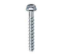 Lot de 50 vis à béton 8 x 80 mm en acier carbone à tête hexagonale
