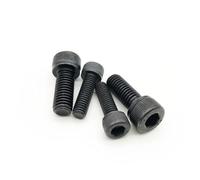 Lot de 50 vis à tête cylindrique à six pans creux en acier inoxydable 304 A2-70 noir, grade 12.9 DIN912, M1.4 M1.6 M2 M2.5 M3 M4 M5(12.9 class steel,4MM_M1.6)
