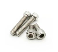 Lot de 50 vis à tête cylindrique à six pans creux en acier inoxydable 304 A2-70 noir, grade 12.9 DIN912, M1.4 M1.6 M2 M2.5 M3 M4 M5(304 stainless,14MM_M1.6)