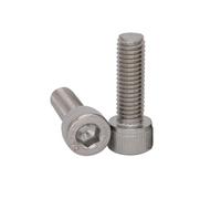 Lot de 50 vis à tête cylindrique hexagonale à six pans creux en acier inoxydable 304 A2-70, longueur 2-20 mm, M1.4 M1.6(2mm,M1.4 50pcs)