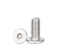 Lot de 50 vis à tête cylindrique hexagonale ultra-minces à six pans creux en acier inoxydable 304 M1.6 M2 CM(5mm,M1.6 50pcs)