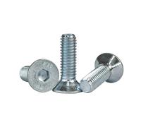 Lot de 50 vis à tête fraisée à six pans creux - Filetage complet - Vis à tête fraisée - Vis à tête fraisée - Inoxydable (M8 x 40)