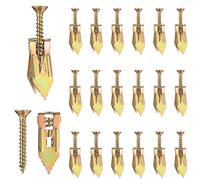 Lot de 50 vis de fixation pour plaque de plâtre et 50 chevilles murales, chevilles et vis de fixation pour plaque de plâtre - M4 x 30 mm