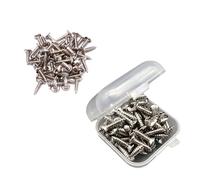 Lot de 50 vis de pickguard pour guitare électrique avec boîte de rangement