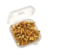 Lot de 50 vis de protection en métal pour guitare basse - Résistantes aux vibrations - Équipement musical - Durabilité