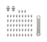 Lot de 50 vis hexagonales pour pédale de vélo de route, 4 mm, clous de pied, vis de rechange antidérapantes, accessoires de pédale