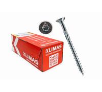 Lot de 50 vis pour construction en bois 8 à 10 vis de construction à tête fraisée Torx blanches galvanisées (8 x 340 mm