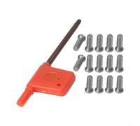 Lot de 50 vis Torx M2 à M5 compatibles avec inserts en carbure pour outil de tour CNC pour remplacement et assemblage de machine (M4 x 12)