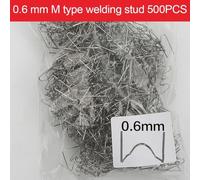 Lot de 500 agrafes à chaud en plastique pour réparation de pare-chocs de voiture 0 6 mm/0 8 mm (coin extérieur de 0,6 mm)