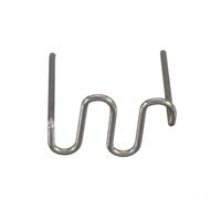 Lot de 500 agrafeuses à chaud en acier inoxydable pour réparation de soudeur en plastique, clous prédécoupés 0 6 mm 0 8 mm de diamètre pour pare-chocs de voiture et divers matériaux plastiques (vague