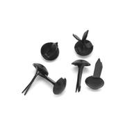 Lot de 500 attaches parisiennes rondes pour création de cartes, scrapbooking, loisirs créatifs, fabrication de bijoux Noir pastel 9 mm x 5 mm