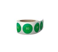 Lot de 500 autocollants d'étiquetage alimentaire bio - 38 mm - Ronds