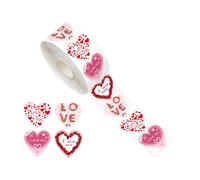 Lot de 500 autocollants en forme de cœur imperméables pour Saint-Valentin, mariages et journaux pour enveloppes et lettres Accessoires Pro Gear System Accessory Kit