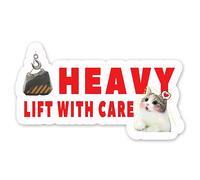 Lot de 500 autocollants lourds pour expédition, déménagement - Poignée étanche de 7,6 cm avec autocollants d'entretien pour expédition, boîtes, étiquettes - Autocollants d'avertissement de colis