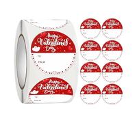 Lot de 500 autocollants ronds de 5,96 cm pour la Saint Valentin, sceau de mariage