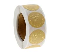 Lot de 500 autocollants « Thank You » - 2,5 cm - Pour petites entreprises - Bénédiction express - Pour boulangerie, bonbons, desserts, bureau, emballage cadeau