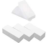 Lot de 500 bandes de cire non tissées pour épilation des bras, des sourcils, des aisselles et du visage, papier ciré doux et efficace (9,9 x 4,1 cm)