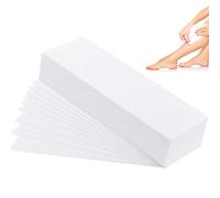 Lot de 500 bandes dépilatoires non tissées pour cire chaude et pâte à sucre, respectueuses de la peau et résistantes à la déchirure, pour tout type d'épilation sur les jambes, la poitrine, le dos, les