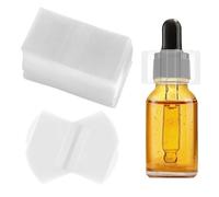 Lot de 500 bandes thermorétractables transparentes perforées de 45 x 30 mm pour bouteille d'huile essentielle, flacon compte-gouttes et bouchon de bouteille de tube à essai, diamètre 1,9 à 2,5 cm